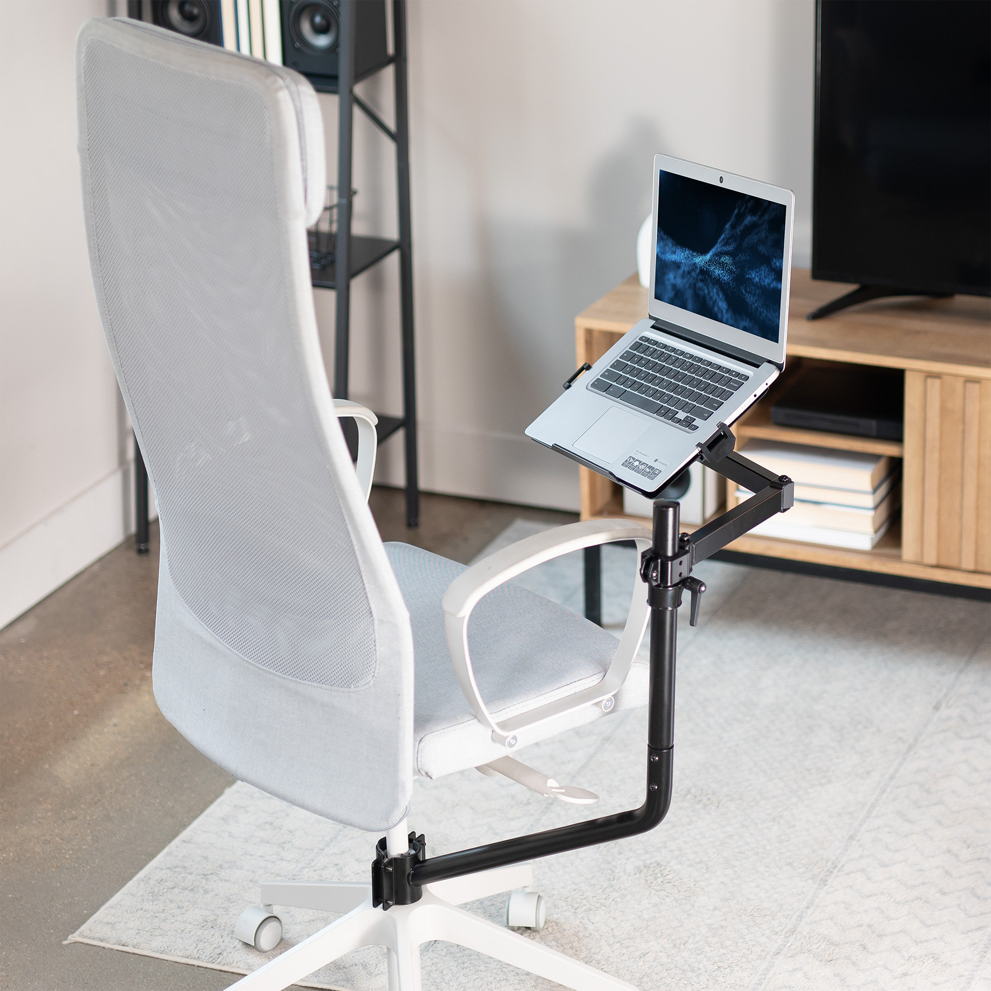 Chair with laptop tray discount